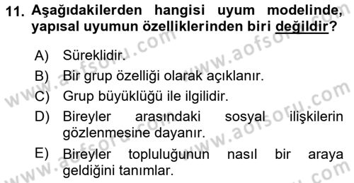 Sosyal Ağ Analizi Dersi 2023 - 2024 Yılı Yaz Okulu Sınav Soruları 11. Soru