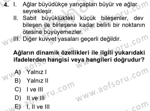 Sosyal Ağ Analizi Dersi 2024 - 2025 Yılı (Final) Dönem Sonu Sınav Soruları 4. Soru