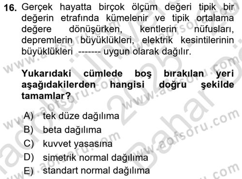 Sosyal Ağ Analizi Dersi 2025 - 2026 Yılı (Vize) Ara Sınav Soruları 16. Soru