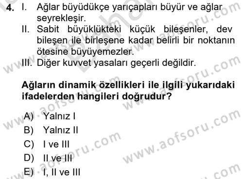 Sosyal Ağ Analizi Dersi 2025 - 2026 Yılı (Final) Dönem Sonu Sınav Soruları 4. Soru