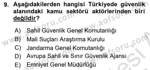 Bilgi Toplumu Ve E-Devlet Dersi 2018 - 2019 Yılı (Final) Dönem Sonu Sınav Soruları 9. Soru