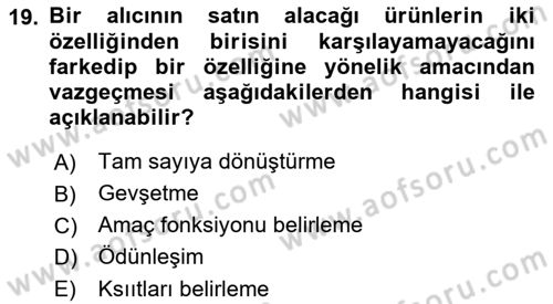 Yöneylem Araştırması Dersi 2021 - 2022 Yılı Yaz Okulu Sınav Soruları 19. Soru