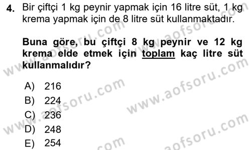 Yöneylem Araştırması Dersi 2023 - 2024 Yılı (Vize) Ara Sınav Soruları 4. Soru