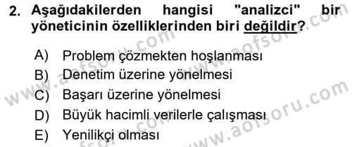 Karar Destek Sistemleri Dersi 2022 - 2023 Yılı Yaz Okulu Sınav Soruları 2. Soru