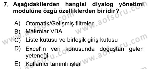 Karar Destek Sistemleri Dersi 2023 - 2024 Yılı Yaz Okulu Sınav Soruları 7. Soru