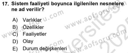 Karar Modelleri Dersi 2024 - 2025 Yılı Yaz Okulu Sınav Soruları 17. Soru