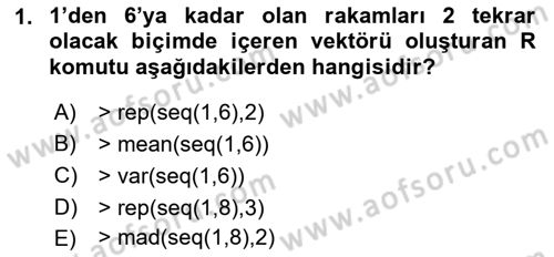 Veri Madenciliği Dersi 2018 - 2019 Yılı 3 Ders Sınav Soruları 1. Soru