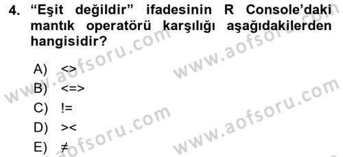 Veri Madenciliği Dersi 2018 - 2019 Yılı 3 Ders Sınav Soruları 4. Soru