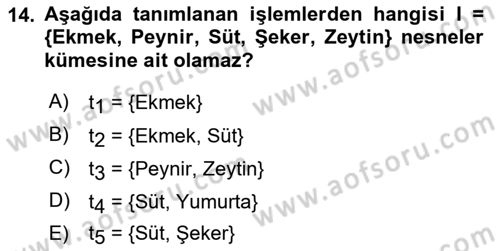 Veri Madenciliği Dersi 2021 - 2022 Yılı Yaz Okulu Sınav Soruları 14. Soru