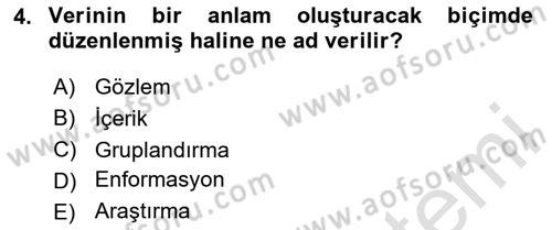 Veri Madenciliği Dersi 2023 - 2024 Yılı (Vize) Ara Sınav Soruları 4. Soru
