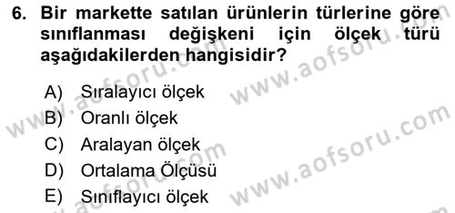 Veri Madenciliği Dersi 2024 - 2025 Yılı Yaz Okulu Sınav Soruları 6. Soru