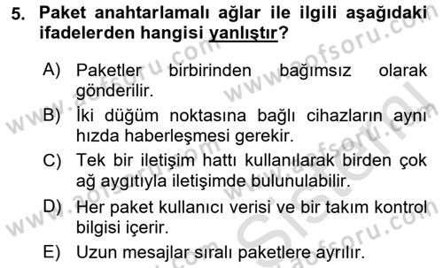 İnternet Ve Web Programlama Dersi 2019 - 2020 Yılı (Vize) Ara Sınav Soruları 5. Soru