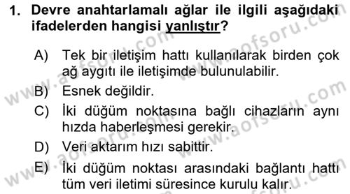 İnternet Ve Web Programlama Dersi 2020 - 2021 Yılı Yaz Okulu Sınav Soruları 1. Soru