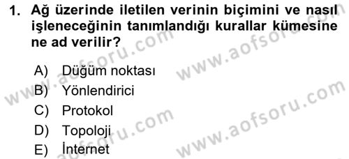İnternet Ve Web Programlama Dersi 2022 - 2023 Yılı (Final) Dönem Sonu Sınav Soruları 1. Soru