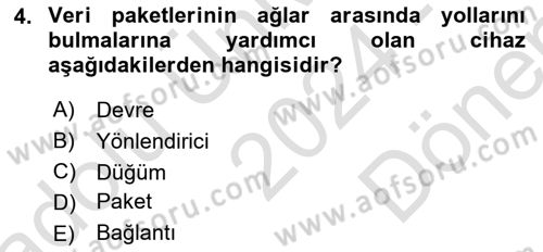 İnternet Ve Web Programlama Dersi 2024 - 2025 Yılı (Final) Dönem Sonu Sınav Soruları 4. Soru