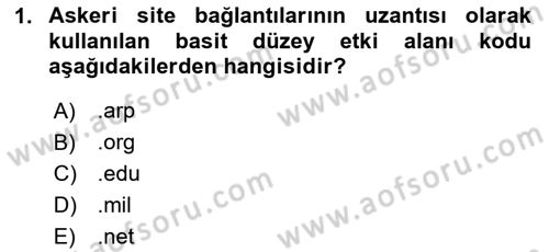 İnternet Ve Web Programlama Dersi 2024 - 2025 Yılı Yaz Okulu Sınav Soruları 1. Soru