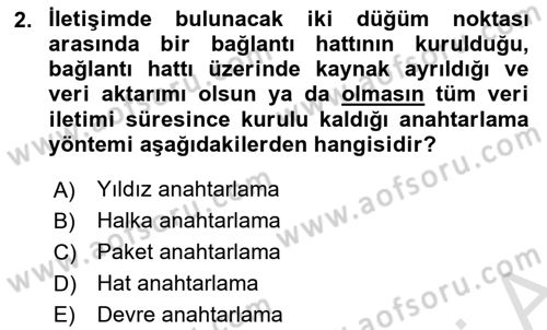 İnternet Ve Web Programlama Dersi 2025 - 2026 Yılı (Vize) Ara Sınav Soruları 2. Soru