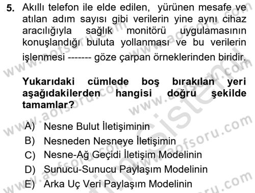 Programlamada Yeni Eğilimler Dersi 2018 - 2019 Yılı 3 Ders Sınav Soruları 5. Soru