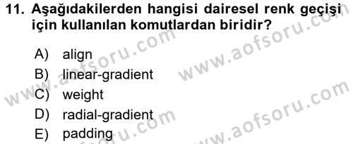 Programlamada Yeni Eğilimler Dersi 2018 - 2019 Yılı (Vize) Ara Sınav Soruları 11. Soru