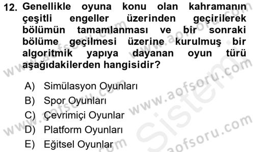 Programlamada Yeni Eğilimler Dersi 2018 - 2019 Yılı (Final) Dönem Sonu Sınav Soruları 12. Soru