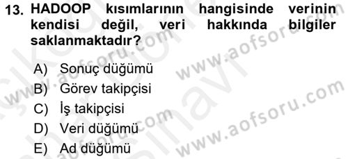 Programlamada Yeni Eğilimler Dersi 2018 - 2019 Yılı (Final) Dönem Sonu Sınav Soruları 13. Soru