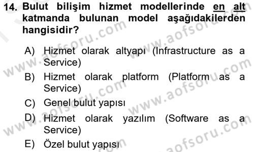 Programlamada Yeni Eğilimler Dersi 2018 - 2019 Yılı (Final) Dönem Sonu Sınav Soruları 14. Soru