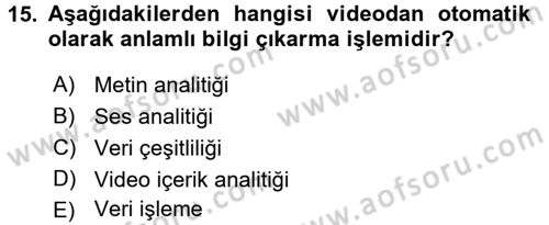 Programlamada Yeni Eğilimler Dersi 2018 - 2019 Yılı (Final) Dönem Sonu Sınav Soruları 15. Soru