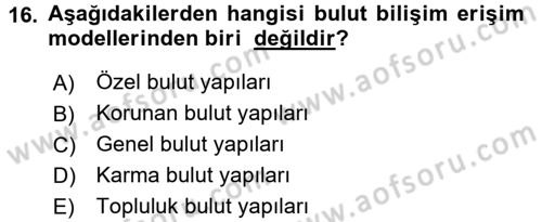 Programlamada Yeni Eğilimler Dersi 2018 - 2019 Yılı (Final) Dönem Sonu Sınav Soruları 16. Soru