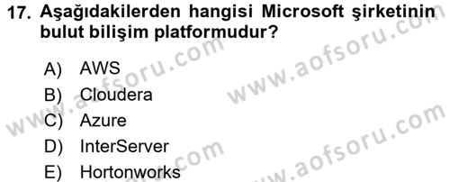 Programlamada Yeni Eğilimler Dersi 2018 - 2019 Yılı (Final) Dönem Sonu Sınav Soruları 17. Soru