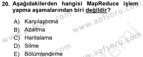 Programlamada Yeni Eğilimler Dersi 2018 - 2019 Yılı (Final) Dönem Sonu Sınav Soruları 20. Soru