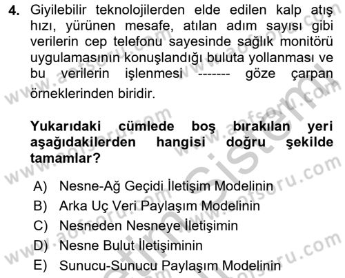 Programlamada Yeni Eğilimler Dersi 2018 - 2019 Yılı Yaz Okulu Sınav Soruları 4. Soru