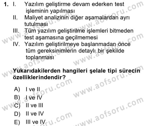 Programlamada Yeni Eğilimler Dersi 2020 - 2021 Yılı Yaz Okulu Sınav Soruları 1. Soru