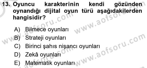 Programlamada Yeni Eğilimler Dersi 2020 - 2021 Yılı Yaz Okulu Sınav Soruları 13. Soru