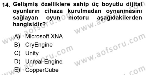Programlamada Yeni Eğilimler Dersi 2020 - 2021 Yılı Yaz Okulu Sınav Soruları 14. Soru