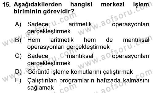 Programlamada Yeni Eğilimler Dersi 2020 - 2021 Yılı Yaz Okulu Sınav Soruları 15. Soru