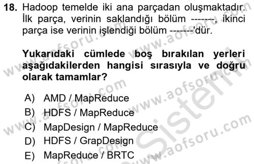 Programlamada Yeni Eğilimler Dersi 2020 - 2021 Yılı Yaz Okulu Sınav Soruları 18. Soru
