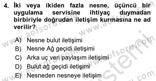 Programlamada Yeni Eğilimler Dersi 2020 - 2021 Yılı Yaz Okulu Sınav Soruları 4. Soru