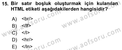 Programlamada Yeni Eğilimler Dersi 2021 - 2022 Yılı (Vize) Ara Sınav Soruları 15. Soru