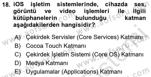 Programlamada Yeni Eğilimler Dersi 2021 - 2022 Yılı (Vize) Ara Sınav Soruları 18. Soru