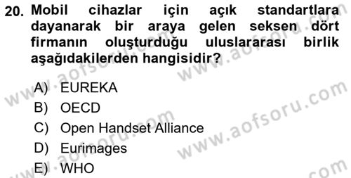 Programlamada Yeni Eğilimler Dersi 2021 - 2022 Yılı (Vize) Ara Sınav Soruları 20. Soru