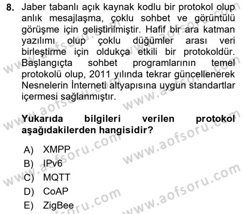 Programlamada Yeni Eğilimler Dersi 2021 - 2022 Yılı (Vize) Ara Sınav Soruları 8. Soru