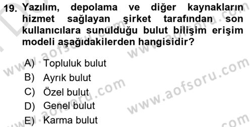 Programlamada Yeni Eğilimler Dersi 2021 - 2022 Yılı (Final) Dönem Sonu Sınav Soruları 19. Soru