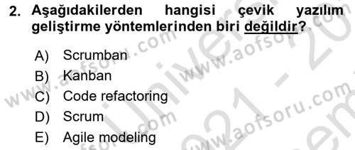 Programlamada Yeni Eğilimler Dersi 2021 - 2022 Yılı (Final) Dönem Sonu Sınav Soruları 2. Soru