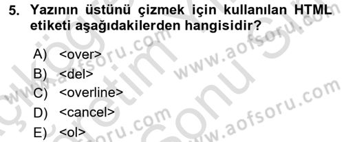 Programlamada Yeni Eğilimler Dersi 2021 - 2022 Yılı (Final) Dönem Sonu Sınav Soruları 5. Soru