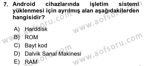 Programlamada Yeni Eğilimler Dersi 2021 - 2022 Yılı (Final) Dönem Sonu Sınav Soruları 7. Soru