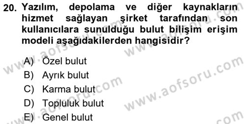 Programlamada Yeni Eğilimler Dersi 2021 - 2022 Yılı Yaz Okulu Sınav Soruları 20. Soru
