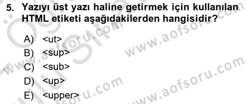 Programlamada Yeni Eğilimler Dersi 2021 - 2022 Yılı Yaz Okulu Sınav Soruları 5. Soru