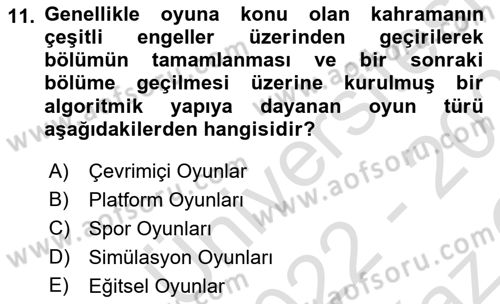 Programlamada Yeni Eğilimler Dersi 2022 - 2023 Yılı Yaz Okulu Sınav Soruları 11. Soru