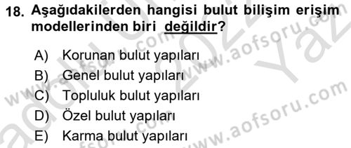Programlamada Yeni Eğilimler Dersi 2022 - 2023 Yılı Yaz Okulu Sınav Soruları 18. Soru