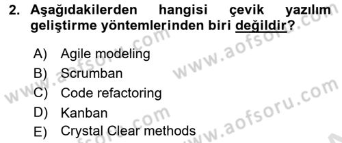 Programlamada Yeni Eğilimler Dersi 2022 - 2023 Yılı Yaz Okulu Sınav Soruları 2. Soru